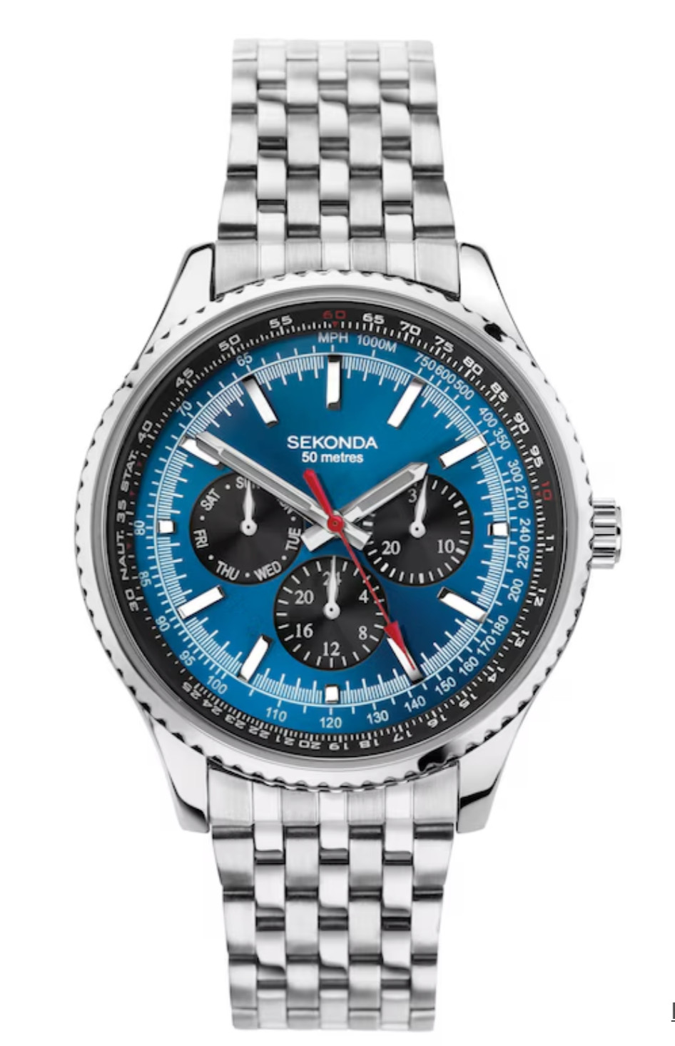Montre bracelet en acier pour homme Sekonda Maverick 64 du bureau au week-end