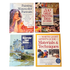 4 HC North Light Watercolor Painting Instruction Book Lot Ranson Stine Metzger