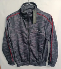 SUPPLY & DEMAND Boys L (12-13) Gray/Red Camo Bomber Jacket, NWT,  Tagged $65