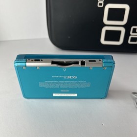 Nintendo 3DS Handheld Console Aqua Blue CTR-001 USA Tested Working Charger