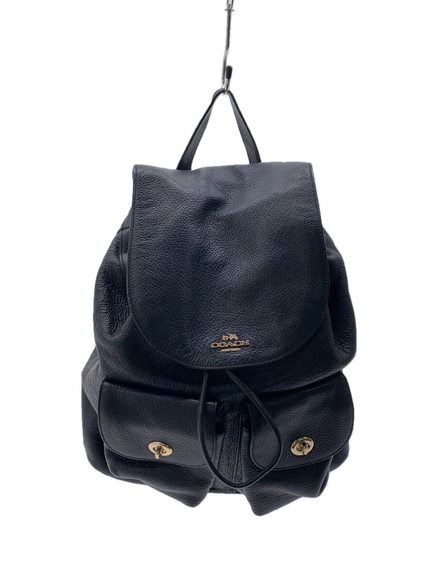 COACH Backpack Leather Black F29008