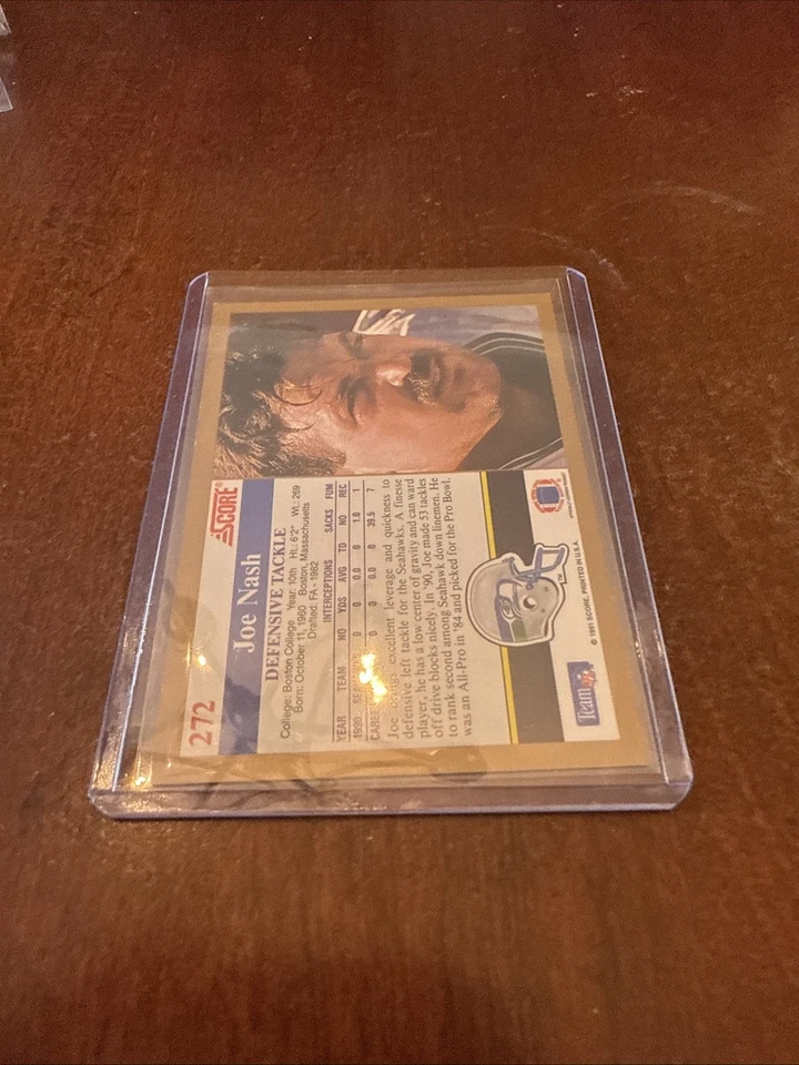 1991 Pro Set - Joe Nash #272 Autograph - Image 2 of 2