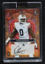 2023 Wild 5 Card Draw Stacked Deck Orange Rainbow Foil 4/5 Owen Pappoe Auto 2o0