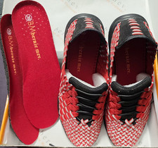 Bernie mev. Victoria Red Reflective Woven Women's Slip-On Comfort Shoes EU 39