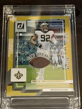 Jersey Fusion 2025 Ball-Star Marcus Davenport Press Proof Game Used 5/9