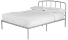 Double Bed Frame Metal Silver Argos Home Freja Ex Display Boxed