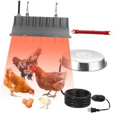 2 Pcs Chicken Coop Heater Set, Adjustable Chicken Heater 90w to 175w and