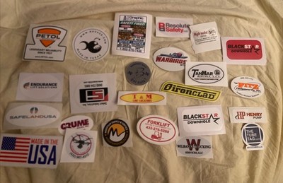 oilfield  hardhat bumper  sticker lot natural gas oil lot 0f 24 oil show Odessa