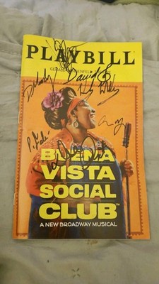 Buena Vista Social Club signierter Spielzettel + Ticket inklusive Broadway Musical L:B4