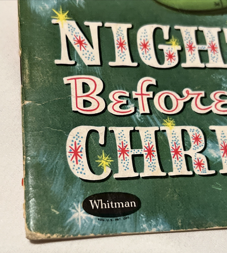 Night Before Christmas Florence Winship 1958 Santa Book Whitman - Bild 8 von 22