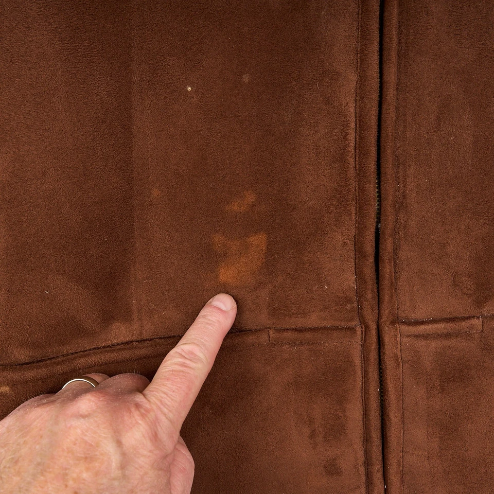 Lauren Ralph Lauren Womens PS Brown Suede Look Sherpa Lined Hooded Zip Up Vest - Image 2 of 4