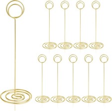 Table Number Holders 10Pcs - 8.75 inch Place Card Holder Tall Gold