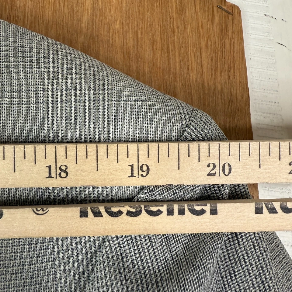 Traje Samuelsohn Para Hombre 44R Gris Glen Check Doble Pecho 6x1 Lana Lona 34x29 Foto 4 de 4