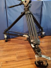 Manfrotto 545B Tripod W/ 526 Professional Video Fluid Head  114MV Deluxe Dolly