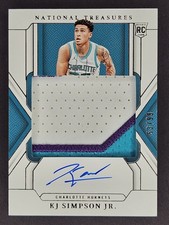 KJ Simpson Jr RC RPA /99 National Treasures Rookie Patch Auto NT