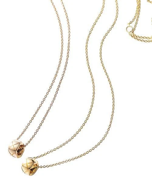CHANEL Necklace Coco Crash K18 Beige G