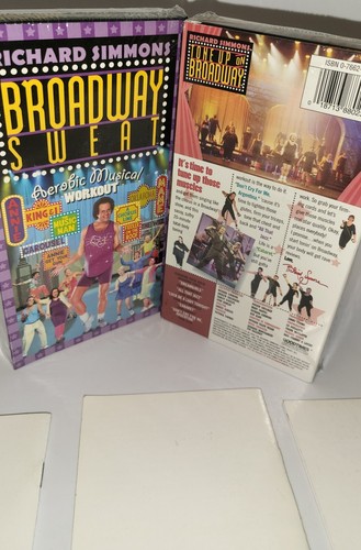 Richard Simmons Tone Up on Broadway & Broadway Sweat (VHS,2000) With 3 Booklets! - Picture 6 of 12