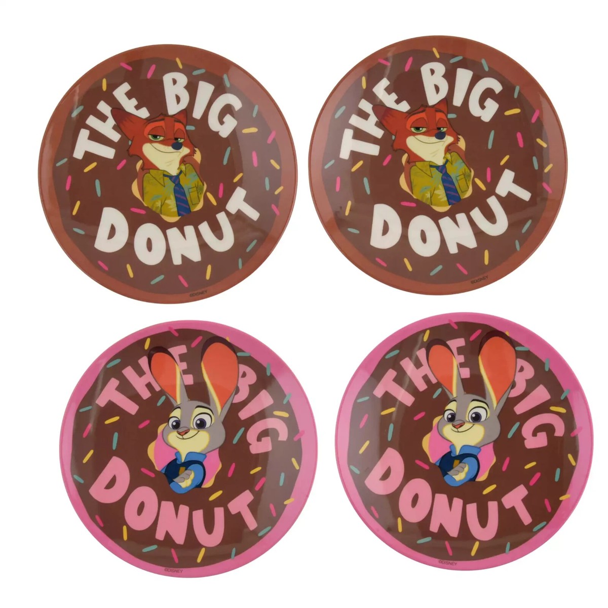 Disney Store japan Judy Hopps & Nick Wilde Plate Set ZOOTOPIA ICE