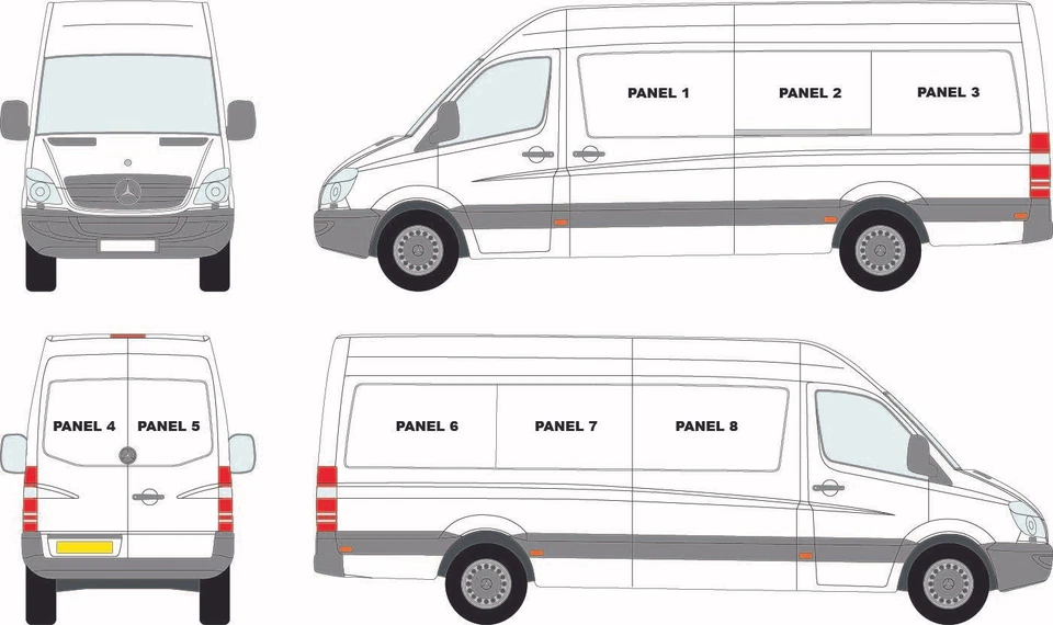 Mercedes Sprinter 07+ / VW Crafter 07-17 Right Rear Panel Top Sliding Window - Image 2 of 3