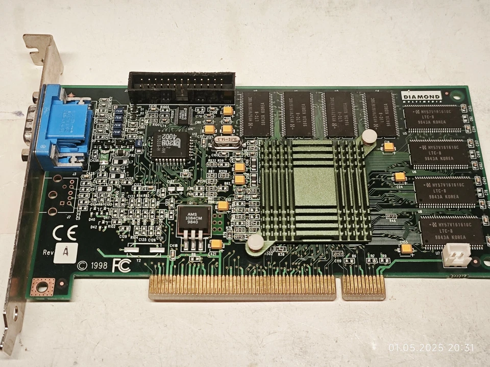 Tarjeta PCI 3Dfx Diamond Monster Fusion Z100 Rev A Voodoo Banshee 16 MB SDRAM Foto 2 de 4