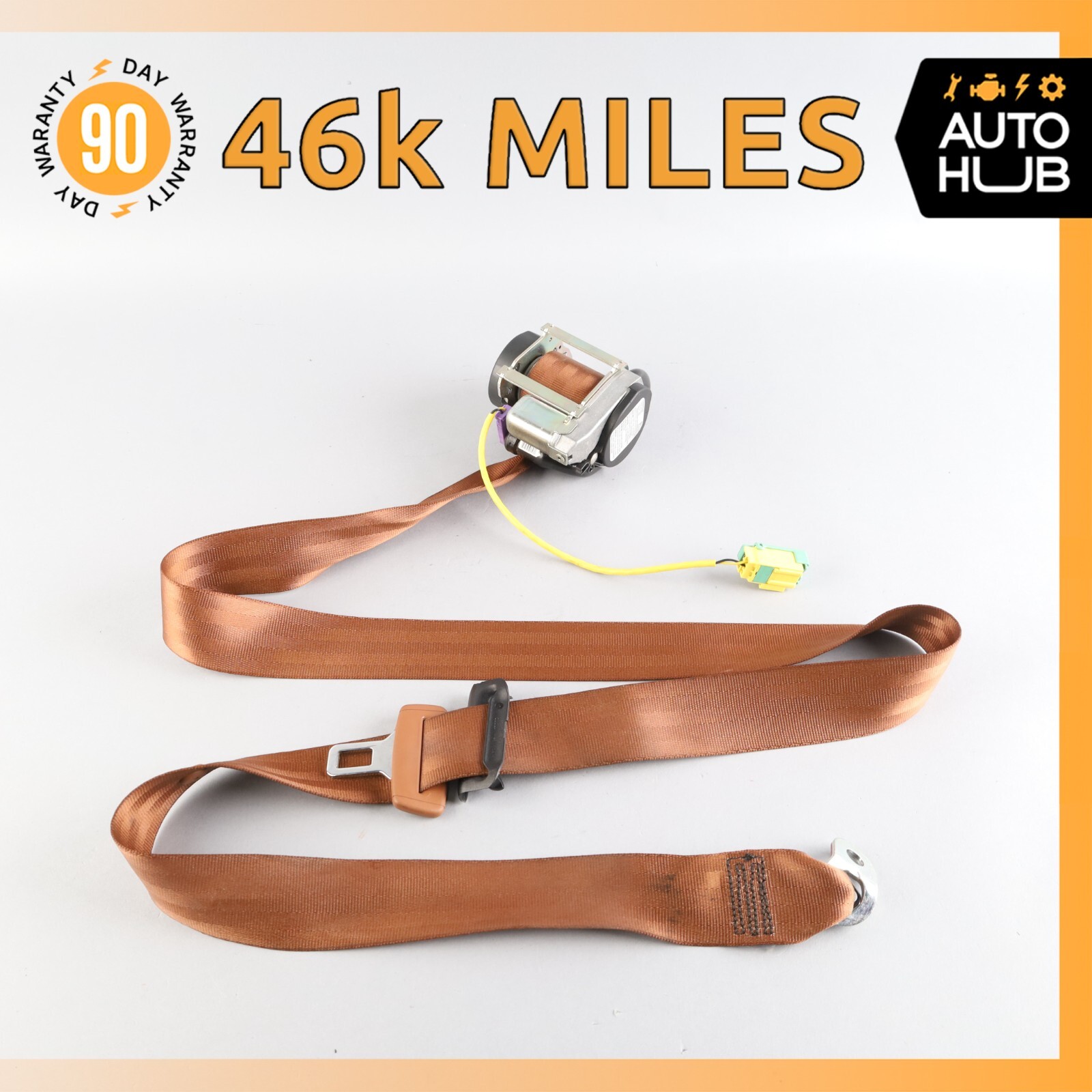 07-11 Bentley Continental GTC Rear Right or Left Side Seat Belt Brown OEM 46k