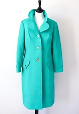 Vintage 1960s Green Coat - Polyamide - Lucie Linden - M / Uk 12