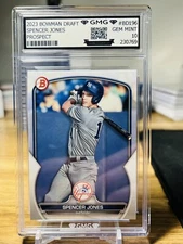 2023 Bowman Draft Spencer Jones GMG Graded 10 Gem Mint 💎 Rookie RC 