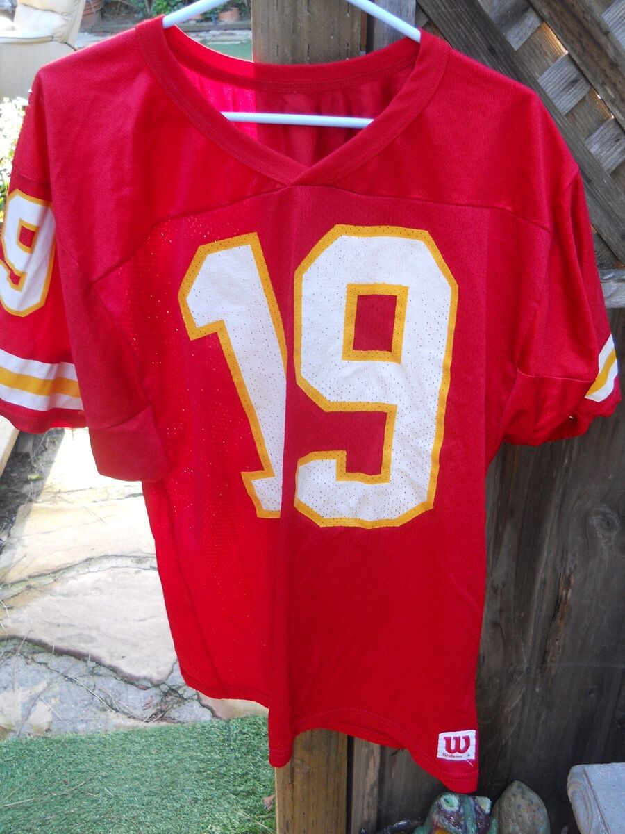 KANSAS CITY CHIEFS JOE MONTANA #19 FOOTBALL JERSEY SZ MEN'S KANSAS CITY CHIEFS JOE MONTANA #19 FOOTBALL JERSEY SZ MEN'S