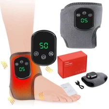 Electric USB Heating 3 Heating Modes Warm Ankle Pad Massager Pain Relief Brace