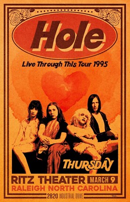 れෆ‪.い‪ෆ‪.*・゜らページ Hole 1995, concert poster re print 13''x19'' (5535) | eBay