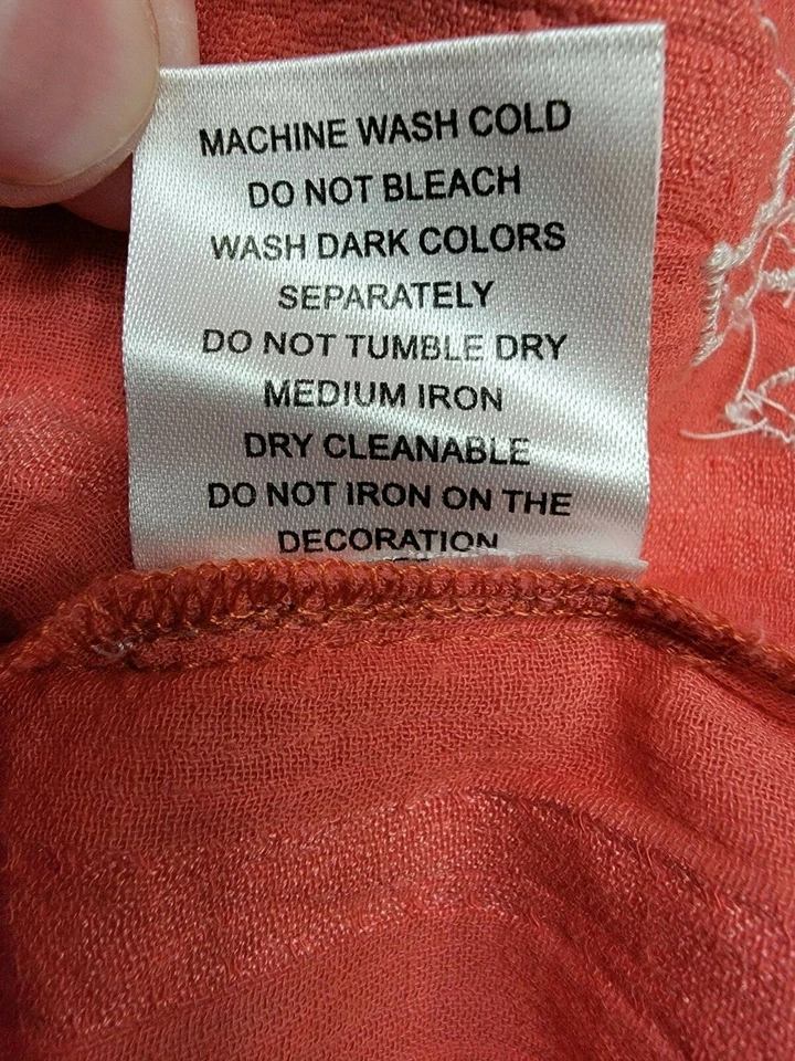 Camisa blusa top mujer Alloy Apparel talla XXXL 3XL 3X grande naranja blanco Foto 4 de 4