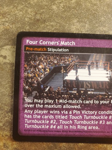 WWE WWF Raw Deal CCG - Four Corners Match - Stipulation - Picture 2 of 3