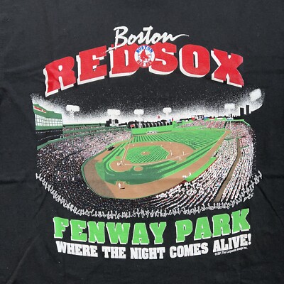 vintage 90s MLB Boston Red Sox Fenway Park T Shirt Size XL -single