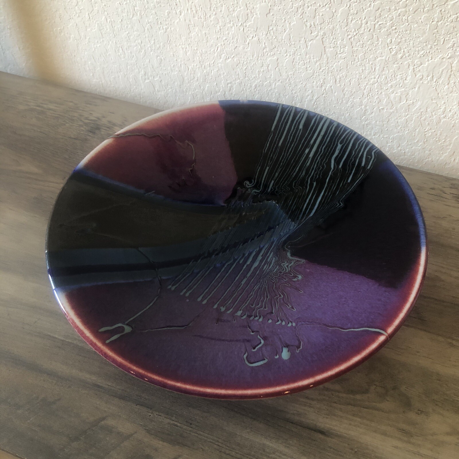 Marc Matsui Studio Pottery Artist Signed Centerpiece Or Wall Hanging