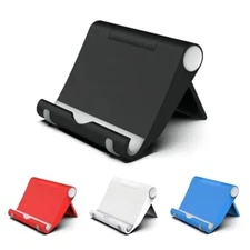 Foldable desk Stand for iPhone Cell Phone Tablet Non-Slip Rubber Pad Adjustable