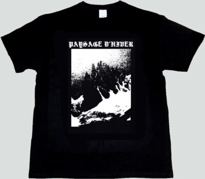 #ad Paysage d#x27;Hiver T Shirt black metal gift for fan $17.99