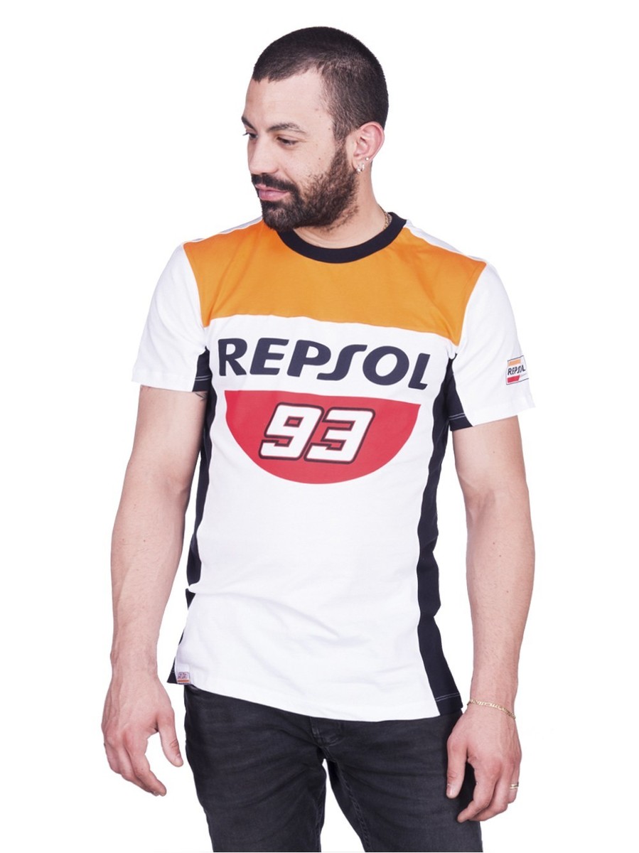 Official Marc Marquez 93 Repsol Honda T'Shirt - 17 38501 | eBay