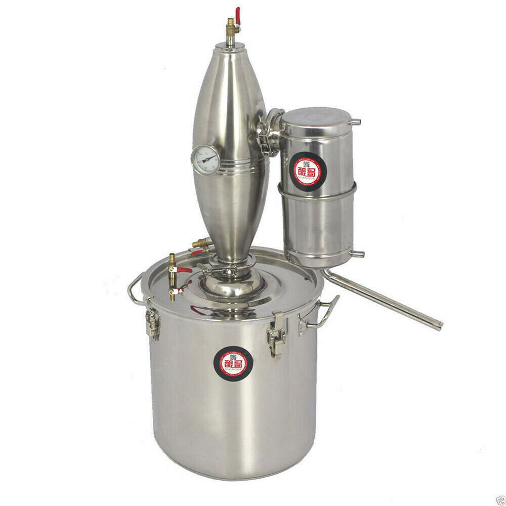 30L/8Gal Alcohol Whisky Vodka Alembic DIY Still Distiller Brewing Kit Moonshine