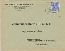 NIEDERLANDE "AMSTERDAM / 28 III 33 VIII / BENTHEIM" selt. Bahnpost-RA3 Kab.-Bf