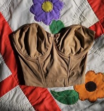 Vintage Beige Maison Lejaby Boned French Bustier