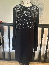 MICHAEL Michael Kors Women Black Casual Dress M