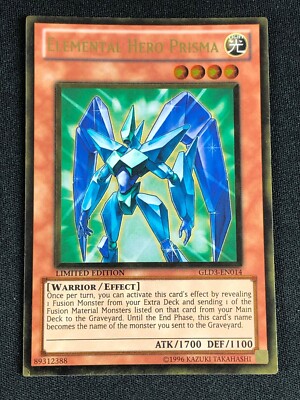 YUGIOH ELEMENTAL HERO PRISMA GLD3-EN014 GOLD LP