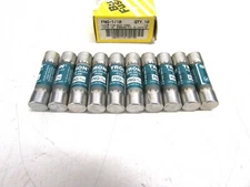NOS!  LOT OF (10) BUSSMAN BUSS FUSES DUAL-ELEMENT FUSE, FNQ-1/10 500V 