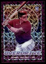 2021 Panini Chronicles Overdrive Pink Pulsar Prizm #9 Bobby Dalbec Rookie Boston