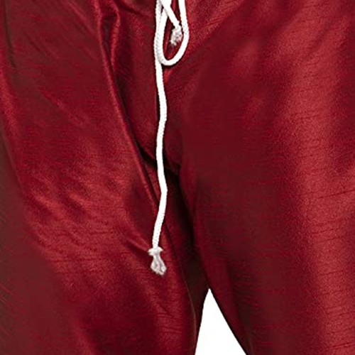 Traditional Plain Full Sleeve Silk Kurta Pajama Regular Fit Party Were For Mens - Picture 43 of 66