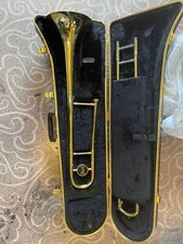 Bach Trombone w/hard case, lyre, flip folder, mouthpiece Brass-Model TB301 USED 