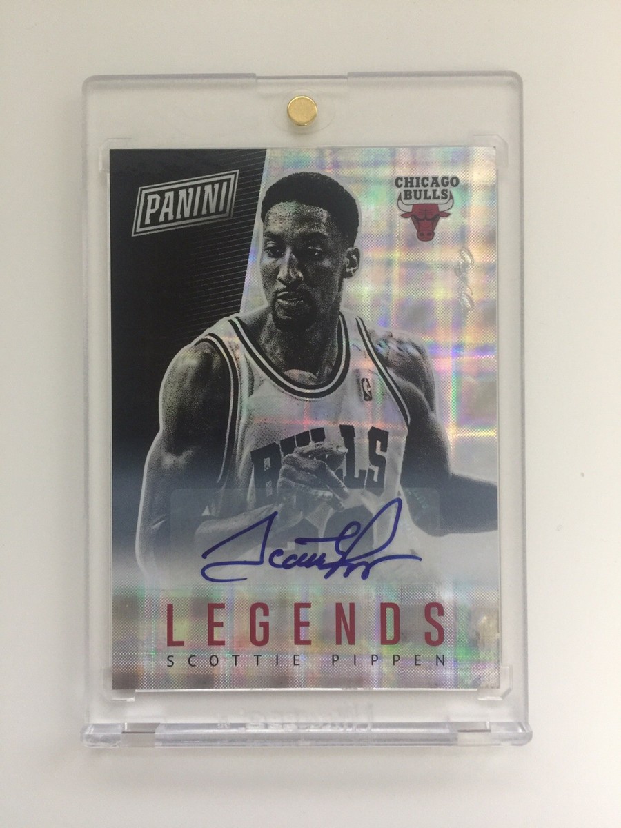 初期 49枚 Scottie Pippen Auto 11 Panini NBA Scottie Pippen 1/1 Auto Panini National 2017 Legends LEG18