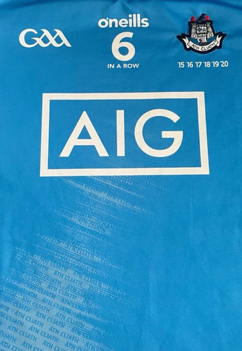 Dublin GAA Shirt 6 in a row O'Neills Blue Short Sleeve Ath Cliath Mens XL - Bild 4 von 13