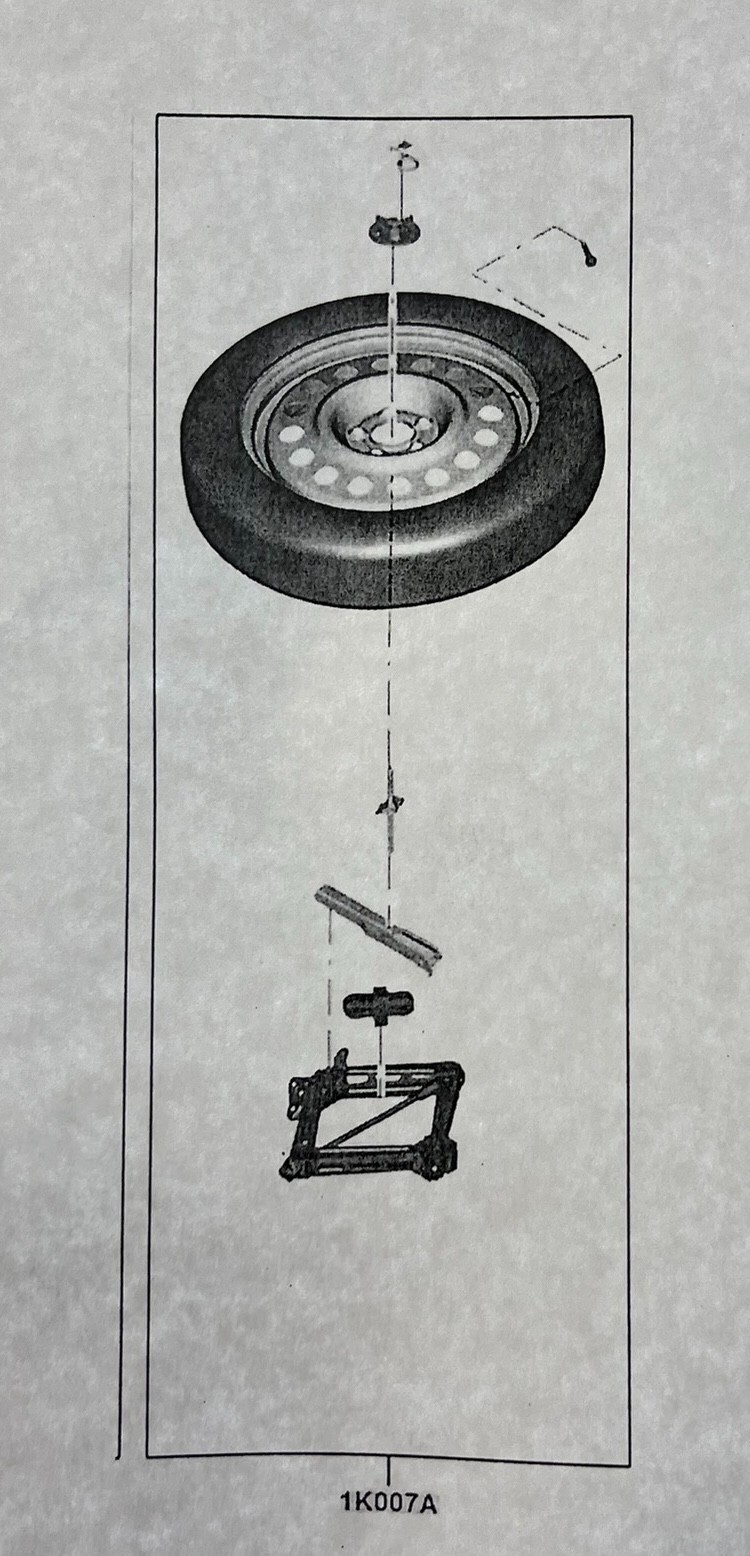 FORD OEM SPARE TIRE KIT WHEEL MJ7Z*1K007*A eBay