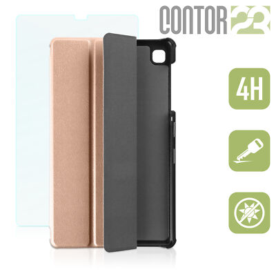 Smarte Schutzhülle Tasche +matte Folie ROSEGOLD 8.7'' Samsung Galaxy Tab A7 lite